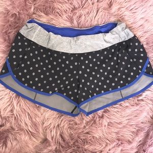 Lululemon polka dot speed up short. NWOT